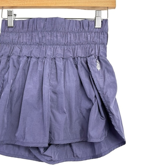 Free People Movement Womens The Way Home High Rise Shorts Sz Small Deep Sea - Picture 5 of 11